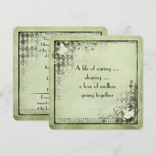 Convites Renovação do vintage dos votos