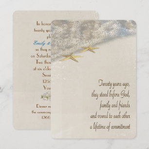 Convites Renovação do voto da estrela do mar para o 20o