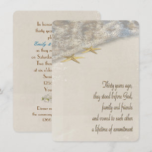 Convites Renovação do voto da estrela do mar para o 30o