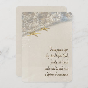 Convites Renovação do Vow Starfish para 20