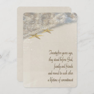 Convites Renovação do Vow Starfish para 25