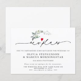 Convites Renovação Moderna Adiou Novos Planos de Evento