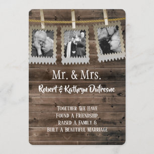 Convites Renovação Romântica de Velas com Fotos