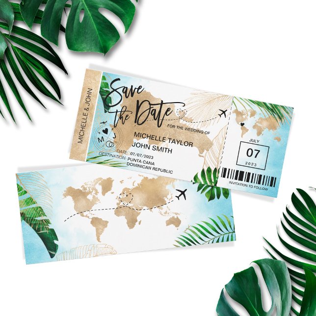 Convites República Dominicana Salve a Data de Embarque (Criador carregado)