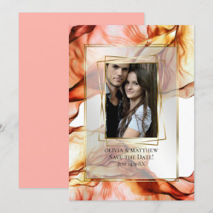 Convites Reserve a Data  Fotografia outono Abstrato 6