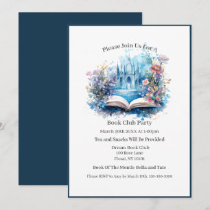 Convites Reserve Clube do Livro Floral do Castelo