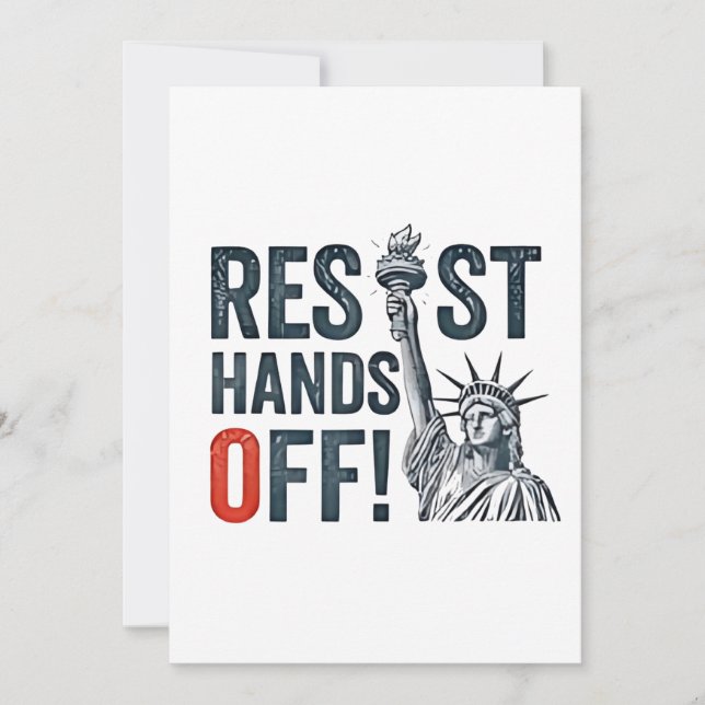 Convites Resistência à Libertação Status Anti-Trump (Frente)