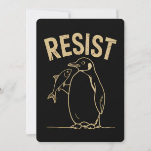Convites Resistência ao ativismo dos pinguins Protesto Vint