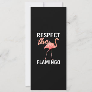 Convites Respeite O Flamingo   Amante Engraçado de Flamingo