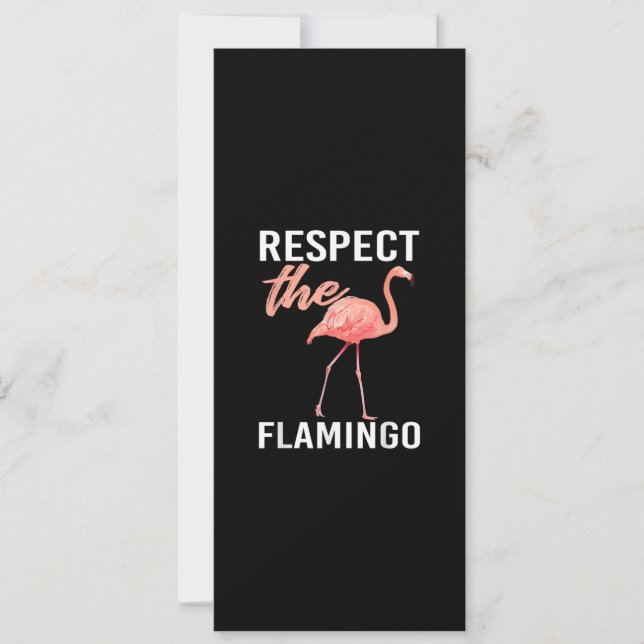 Convites Respeite O Flamingo | Amante Engraçado de Flamingo (Frente)