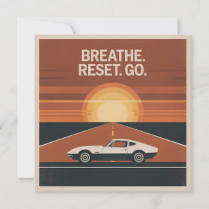Convites Respire. Reinicie. Vá