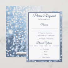 Resposta de Casamento Azul Gélido de Inverno