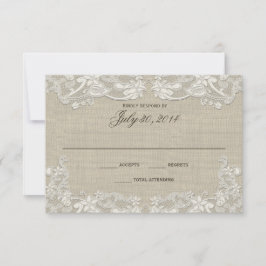 Convites Resposta de Casamento de Design de Locais Florais 