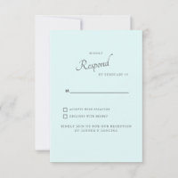 Resposta de Casamento Simples Espuma do Mar