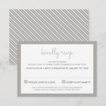 RESPOSTA DE CONFIRMAÇÃO RSVP padrão de listras sim