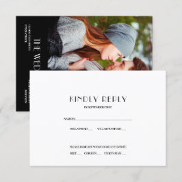 Convites Resposta de RSVP de casamento com pôster de filme