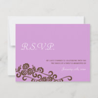 Resposta de RSVP de casamento moderno de pássaros