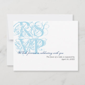 Convites Resposta de RSVP de encerramento de casamento grun