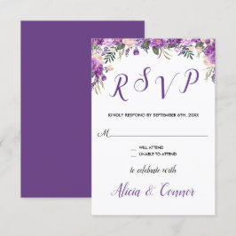Convites Resposta de RSVP Floral Primavera Verão