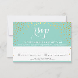 Convites RESPOSTA DE RSVP resposta rustico dourado mini con
