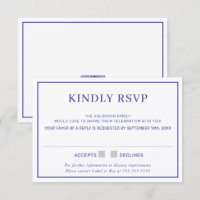 RESPOSTA RSVP borda minimal simples azul real