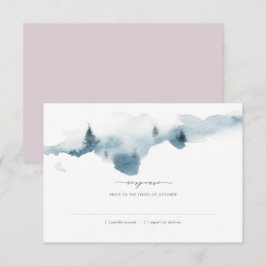Convites Resposta RSVP de Casamento Misty Mounains