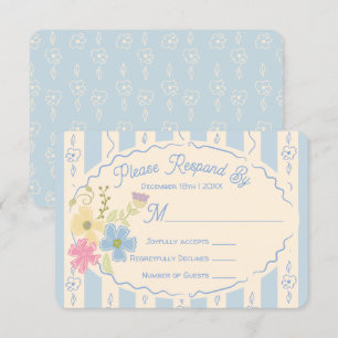 Convites Resposta RSVP Desenhada de Pacote de Sementes de F