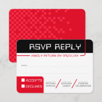 RESPOSTA RSVP RESPOSTA 2 jogador moderno vermelho 