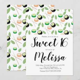 Convites Restaurante de Rolls do sushi da grade de Hibachi