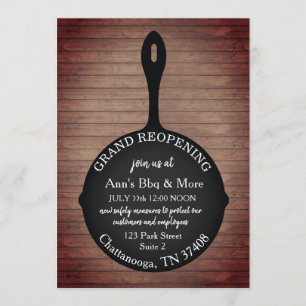 Convites Restaurante Reabrindo Madeira de Ferro