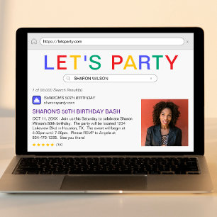 Convites Resultado da Pesquisa - 50ª Festa de aniversário