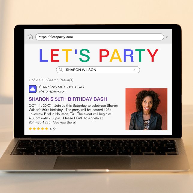 Convites Resultado da Pesquisa - 50ª Festa de aniversário (Criador carregado)