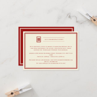 Convites Retângulo Clássico Felicidade Dupla Casamento Chin