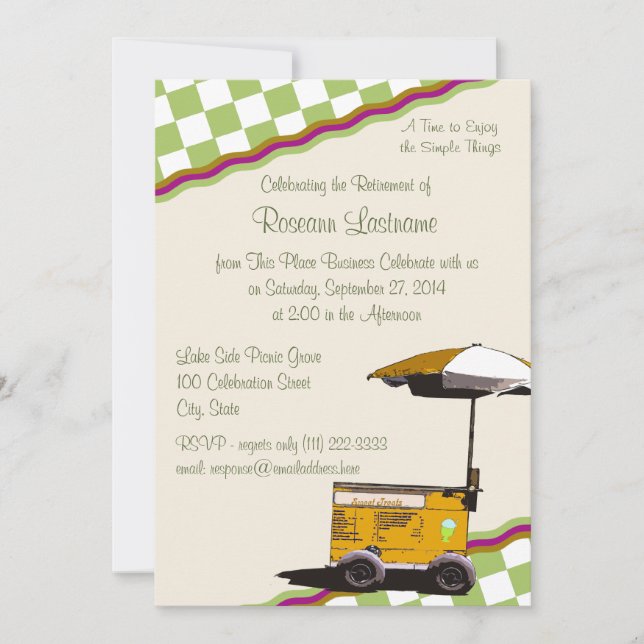 Convites Retirada das memórias de verão (Frente)