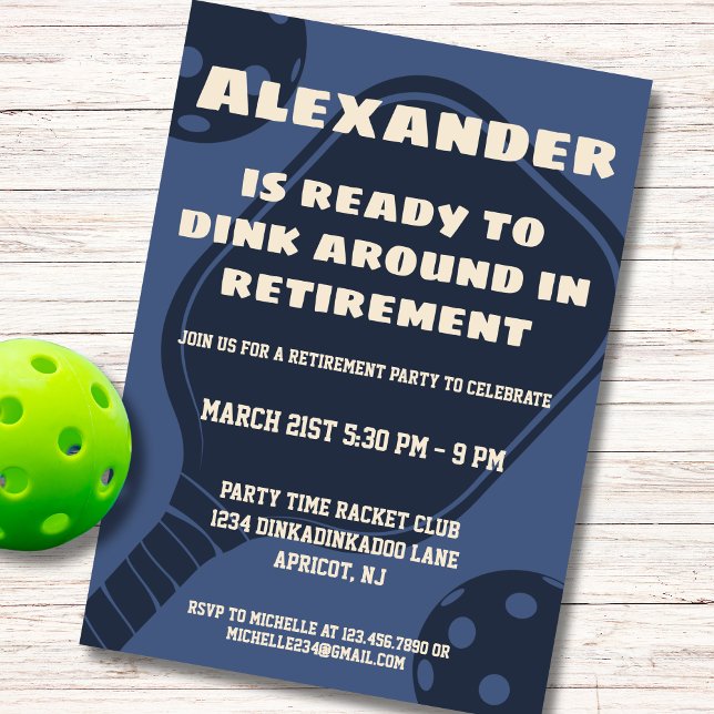 Convites Retirada de marinho do Partido Picleball Esportivo (Criador carregado)