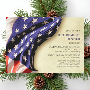 Convites Retirada Patriótica Branca e Azul