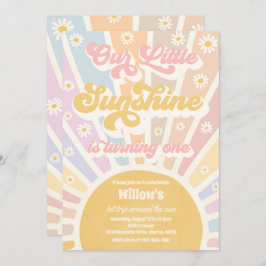 Convites Retrai A Nossa Pequena Festa De primeiro aniversar