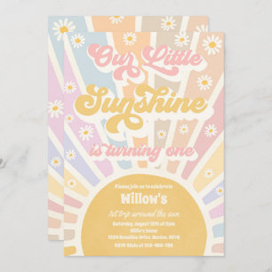 Convites Retrai A Nossa Pequena Festa De primeiro aniversar