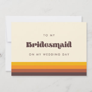 Convites Retrair 60 para a minha dama de Bridesmaid no meu