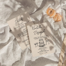 Convites Retrair Tudo Em Uma Mão Desenhado Casamento Escrit