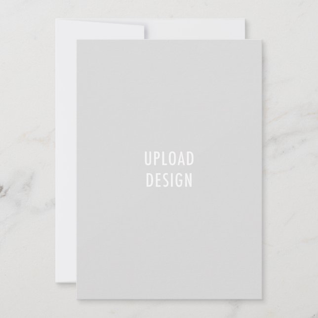 Convites Retrato de placa plana 5x7 Carregue seu Design (Frente)