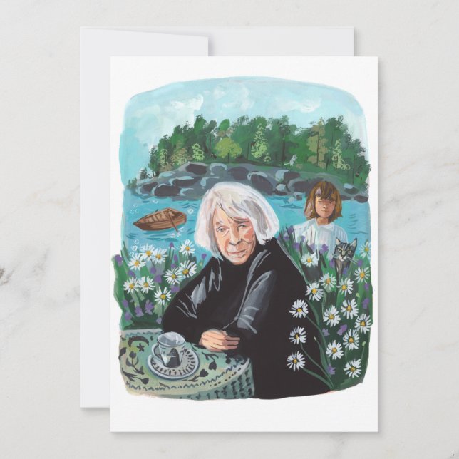 Convites Retrato de Tove Jansson (Frente)