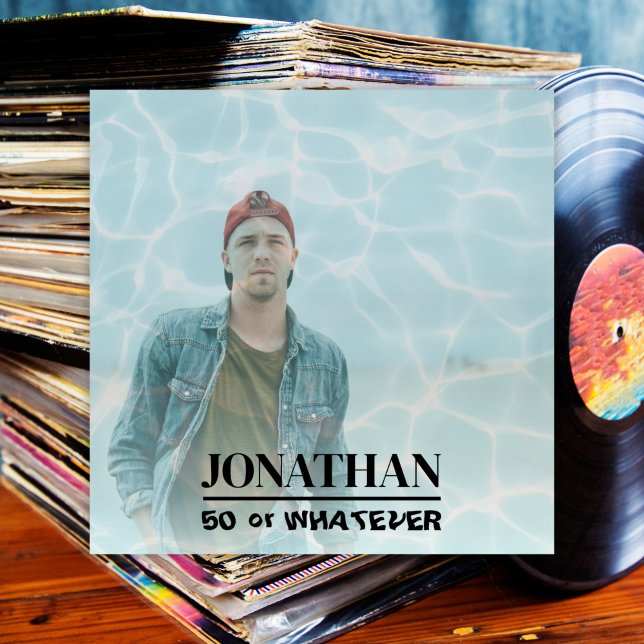 Convites Retro 50º Aniversário do Cobrir 90s Música (Criador carregado)