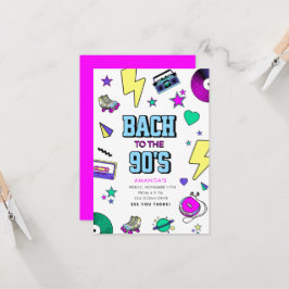 Convites Retro Bach para os anos 90