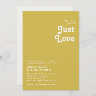 Convites Retro Beach Casamento Dourado de Rico