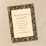 Convites Retro Boho Verde Floral Simples 50º Aniversário<br><div class="desc">Retro Boho Green Floral Simples 50º Convite de Aniversário</div>