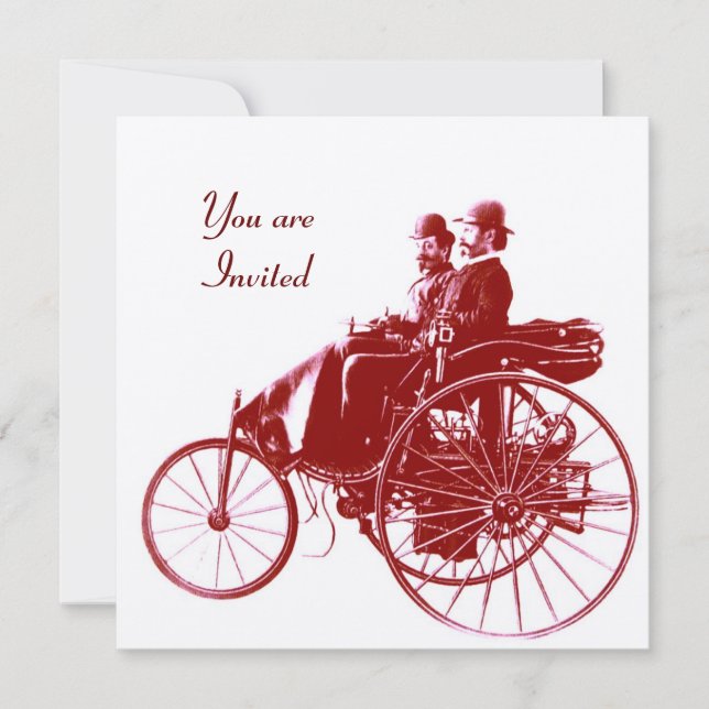 CONVITES RETRO CARROS 2 , RESTAURAÇÃO AUTOMÁTICA , COR (Frente)