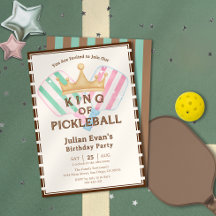 Retro County Club King of Pickleball Birthday