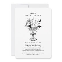 Retro Ela é um Tini Bit Older Aniversário