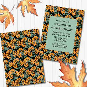 Convites Retro Funky Groovy Daisy Flower Birthday